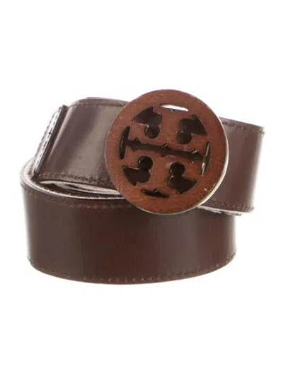 Pre-owned Tory Burch Skinny Leather Belt In Multi