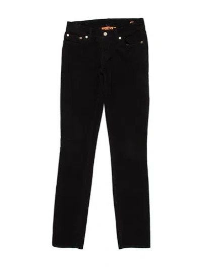 Pre-owned Tory Burch Skinny Leg Pants In Black