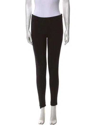 Pre-owned Tory Burch Skinny Leg Pants In Black