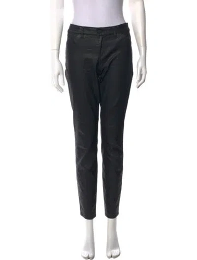 Pre-owned Tory Burch Skinny Leg Pants In Black