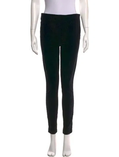 Pre-owned Tory Burch Skinny Leg Pants In Black