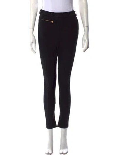 Pre-owned Tory Burch Skinny Leg Pants In Black