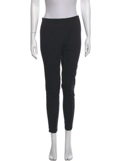 Pre-owned Tory Burch Skinny Leg Pants In Black