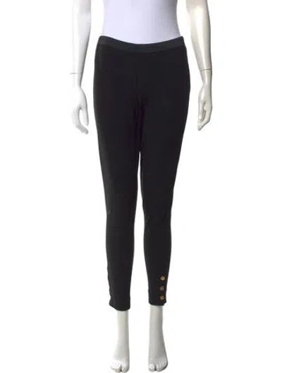 Pre-owned Tory Burch Skinny Leg Pants In Black