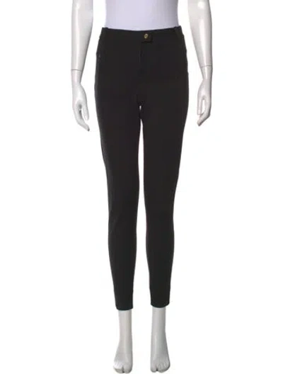 Pre-owned Tory Burch Skinny Leg Pants In Black