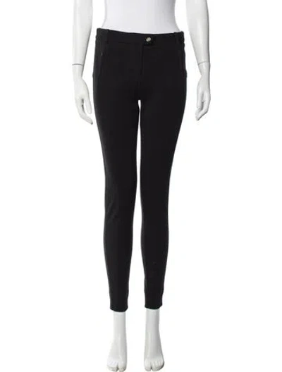 Pre-owned Tory Burch Skinny Leg Pants In Black