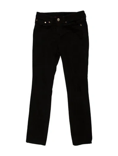 Pre-owned Tory Burch Skinny Leg Pants In Black