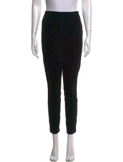 Pre-owned Tory Burch Skinny Leg Pants In Black