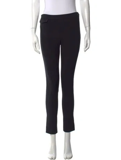 Pre-owned Tory Burch Skinny Leg Pants In Black