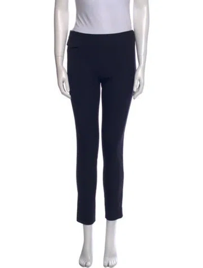 Pre-owned Tory Burch Skinny Leg Pants In Blue