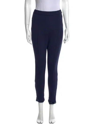 Pre-owned Tory Burch Skinny Leg Pants In Blue