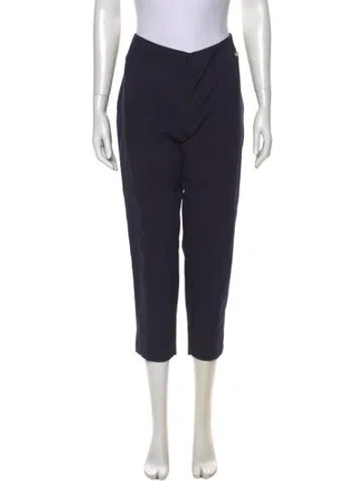 Pre-owned Tory Burch Skinny Leg Pants In Blue