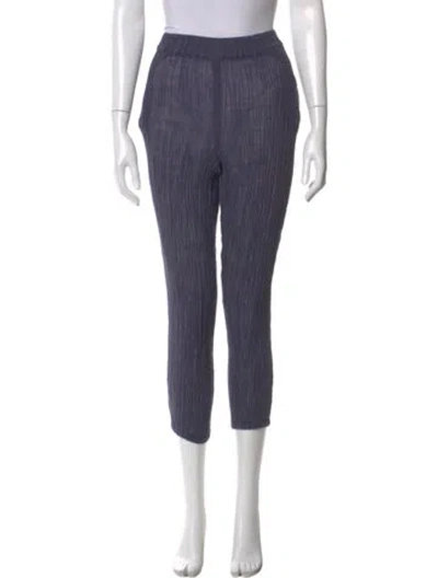 Pre-owned Tory Burch Skinny Leg Pants In Blue