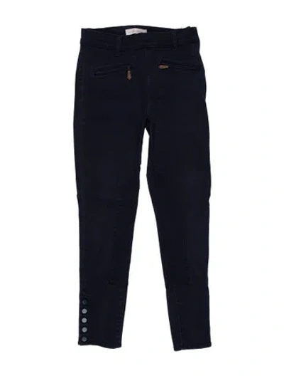 Pre-owned Tory Burch Skinny Leg Pants In Blue