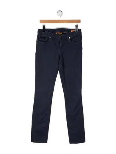Pre-owned Tory Burch Skinny Leg Pants In Blue