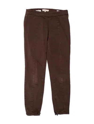 Pre-owned Tory Burch Skinny Leg Pants In Brown