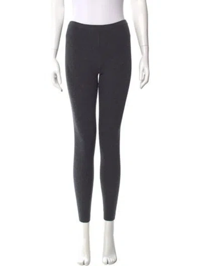 Pre-owned Tory Burch Skinny Leg Pants In Gray