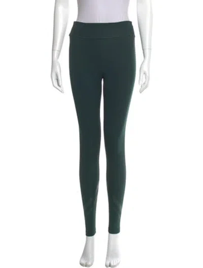 Pre-owned Tory Burch Skinny Leg Pants In Green
