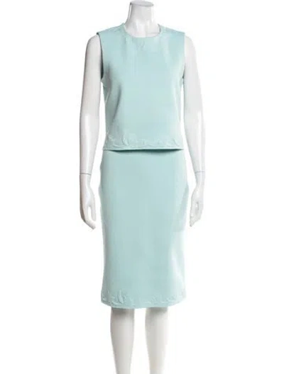 Pre-owned Tory Burch Skirt Set In Blue