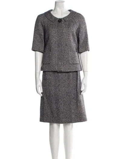 Pre-owned Tory Burch Skirt Suit In Blue