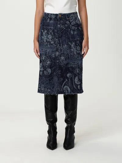 Tory Burch Skirt  Woman Color Multicolor In Blue