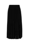 Tory Burch Black Viscose Blend Skirt