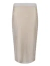 Tory Burch Lurex Mesh Midi Skirt