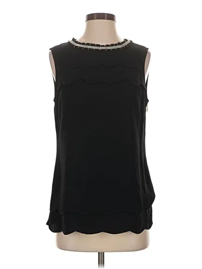 Pre-owned Tory Burch Sleeveless Blouse In Black