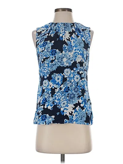 Pre-owned Tory Burch Sleeveless Blouse In Blue