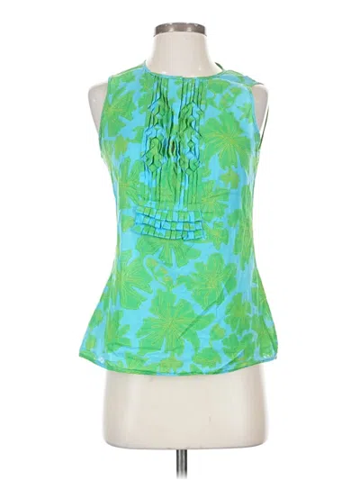 Pre-owned Tory Burch Sleeveless Blouse In Green