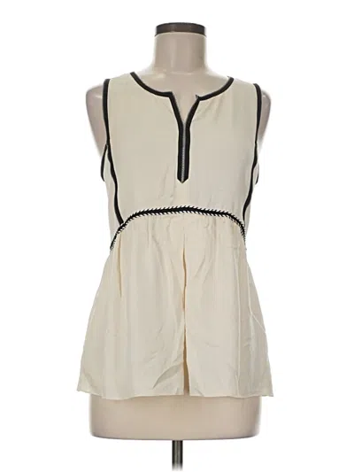 Pre-owned Tory Burch Sleeveless Blouse In Ivory