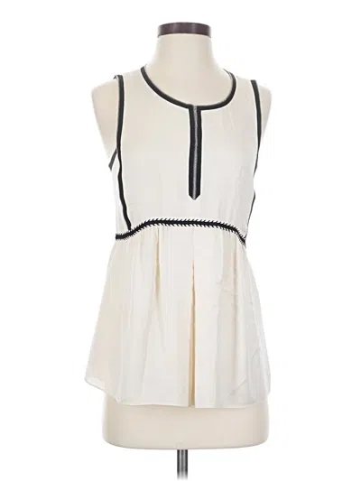 Pre-owned Tory Burch Sleeveless Blouse In Ivory