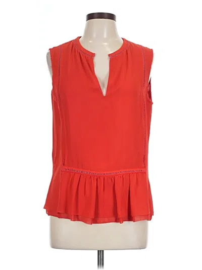Pre-owned Tory Burch Sleeveless Blouse In Red