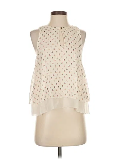 Pre-owned Tory Burch Sleeveless Blouse In White