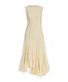 Tory Burch Flared Midi Dress In Nude