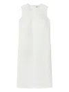 Tory Burch Sleeveless Midi Dress In White