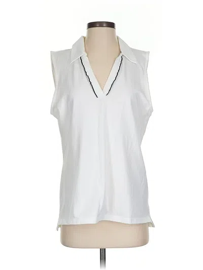 Pre-owned Tory Burch Sleeveless T-shirt In White