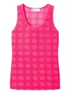 Tory Burch Sleeveless Textured Tank Top