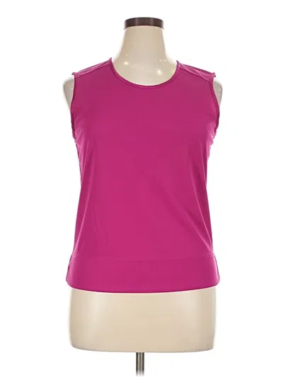 Pre-owned Tory Burch Sleeveless Top Pink Keyhole Neckline Tops