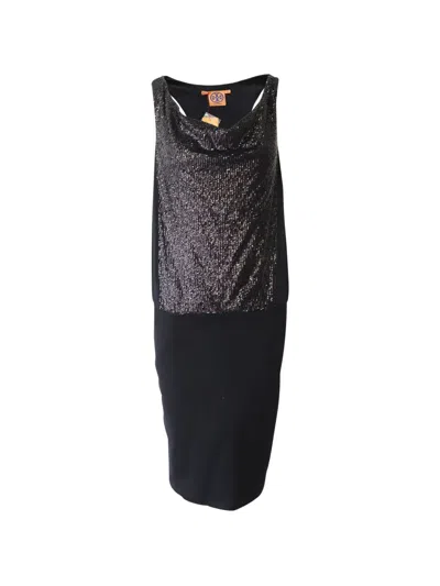 Pre-owned Tory Burch Sleveless Mini Dress In Black