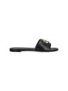 Tory Burch Open Toe Flat Sole Gold-tone Hardware