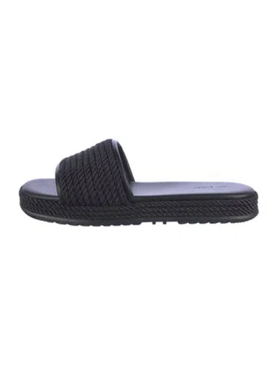 Pre-owned Tory Burch Slides In Black