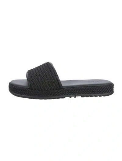 Pre-owned Tory Burch Slides In Black