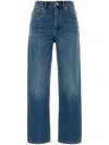 Shop Tory Burch Slim Denim Cotton Jeans