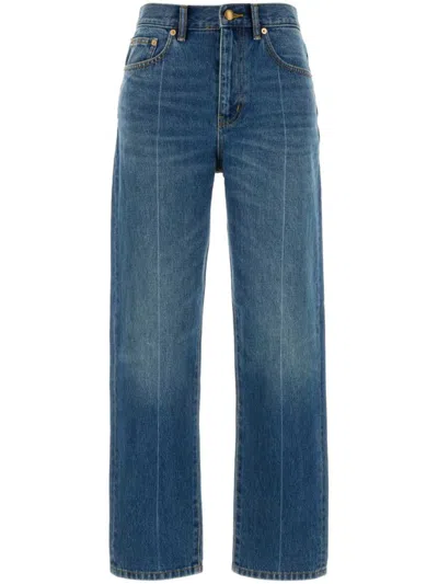Tory Burch Slim Denim Cotton Jeans
