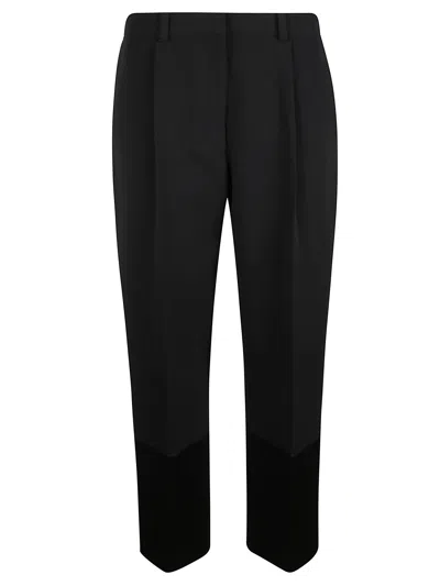 Tory Burch Slim Fit Casual Trousers For Women In Black