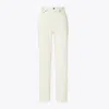 Tory Burch Slim Jean In White