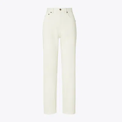 Tory Burch Slim Jean In White