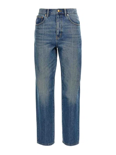 Tory Burch Slim Jeans In Blue