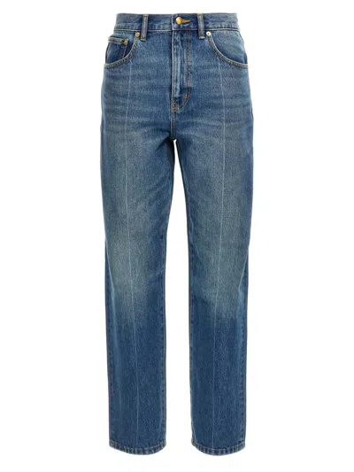 Tory Burch Slim Jeans In Blue